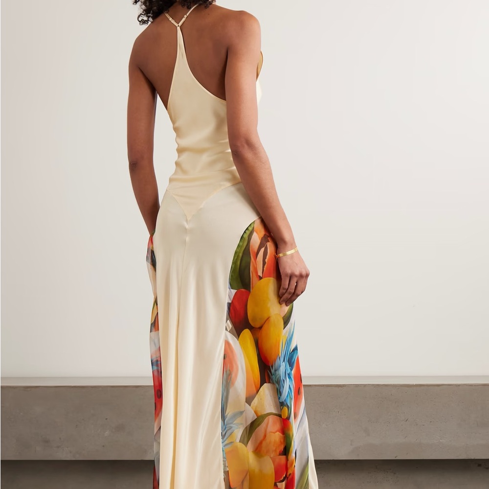 Salpicon White Silk Dress - Picture 2 of 4